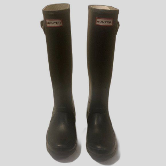 Hunter Rain Boots Women’s Size 5 Mens 4 Gray Original Tall Adjustable Waterproof - Picture 1 of 15